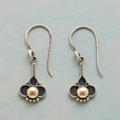 Elegant Clover Pearl Silver Earrings