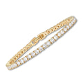 Gold Plated Moissanite Tennis Bracelet