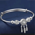 Silver Dreamcatcher Bangle Bracelet