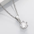 Classic Zirconia Pendant Necklace