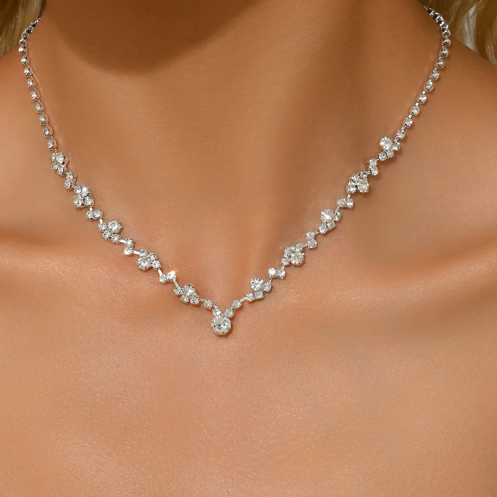 Elegant Diamond Bridal Necklace