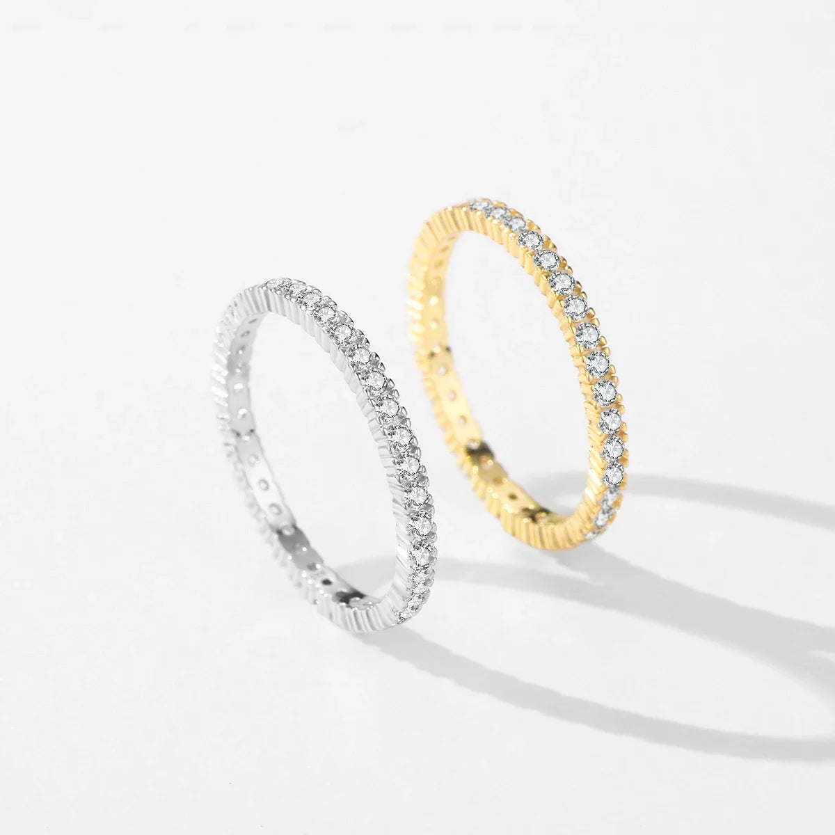 Shining Minimalist Eternity Ring