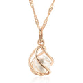 Exclusive Rose Gold Geometric Pearl Necklace