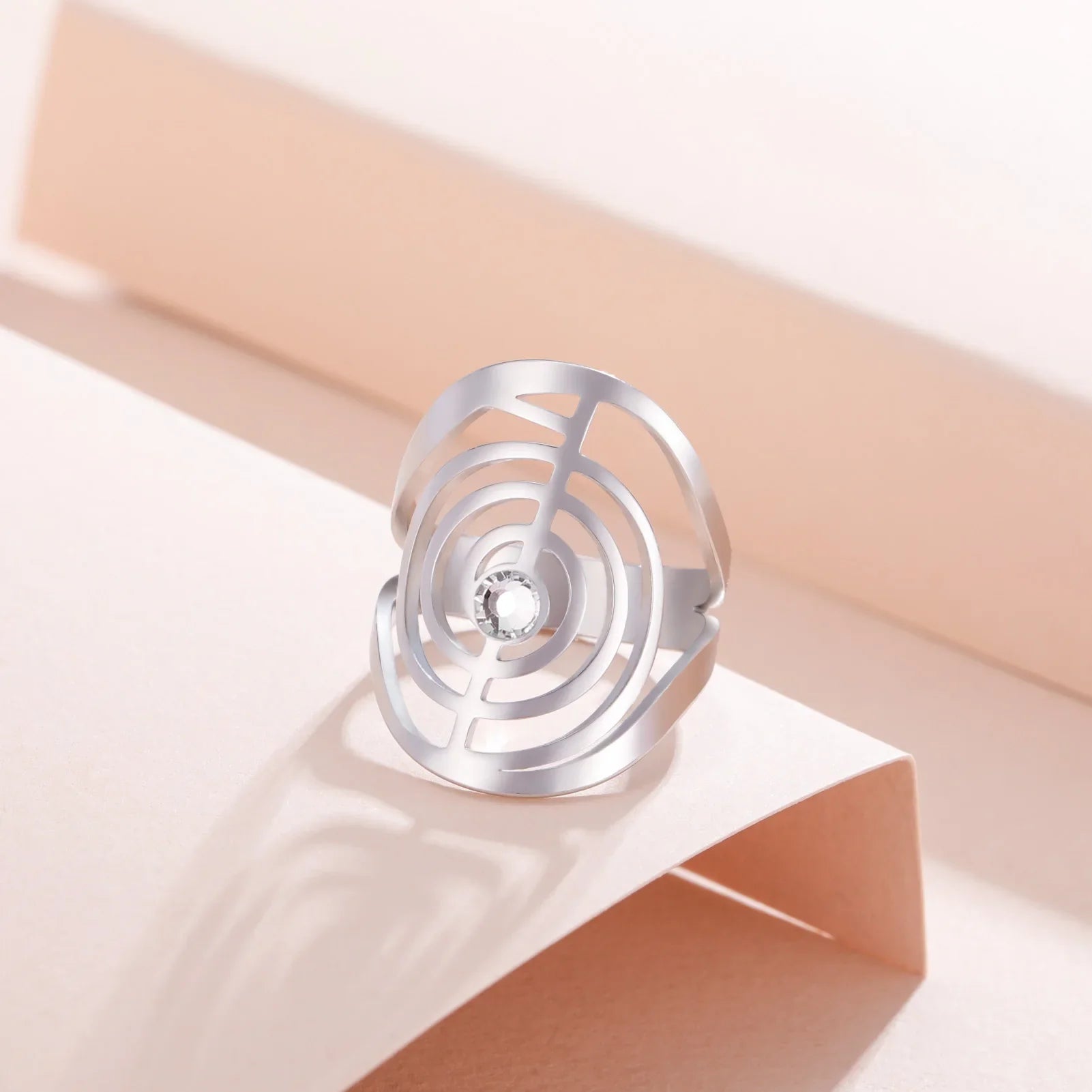 Spiral Gem Ring