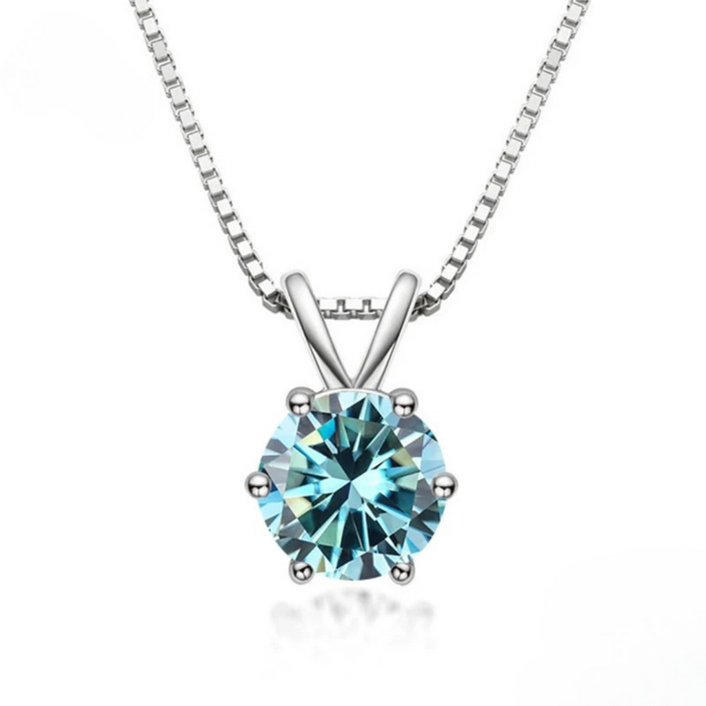 Elegant Moissanite Solitaire Necklace
