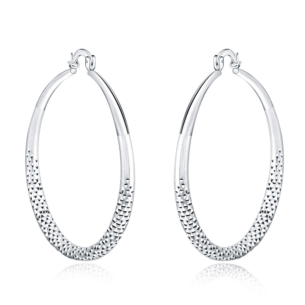 Sterling Silver Circle Hoop Earrings