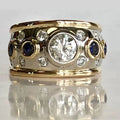 Elegant Golden Zirconia Ring
