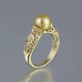 Gold Vintage Pearl Ring