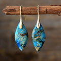Natural Stone Teardrop Earrings